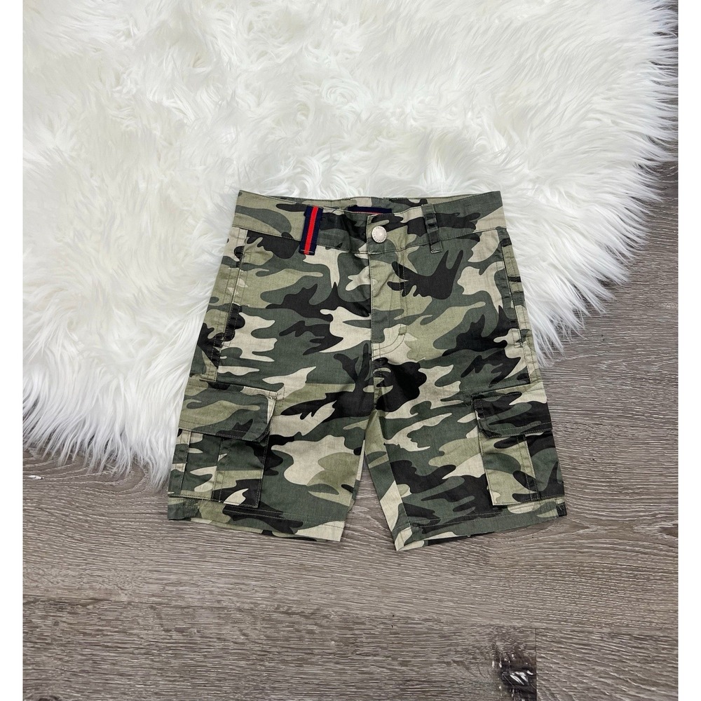 Toobydoo Boys Green Camouflage Shorts Size 18/24 Month NEW